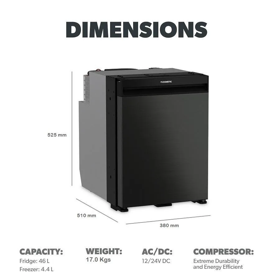 Dometic NRX 50C compressor fridge, compatible with VANZ 50L kitchens, photo 3