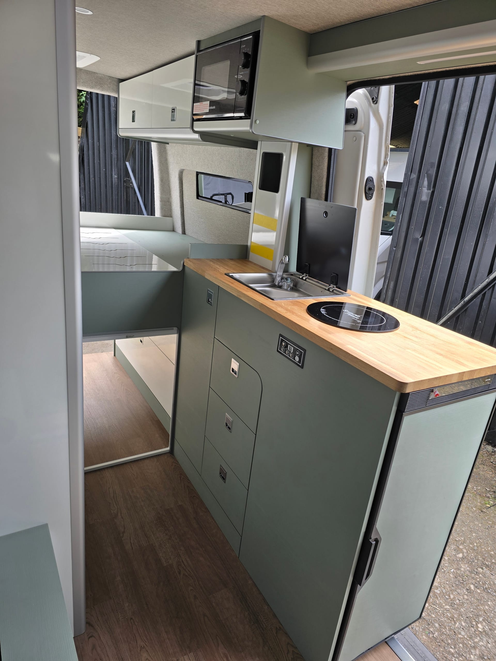 Microwave Shelf / Plate Cupboard