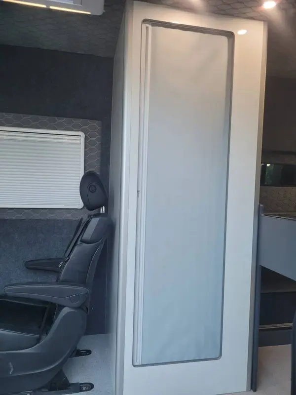 Shower / Toilet Cubicle with Roller Door & Shower Tray, a real build